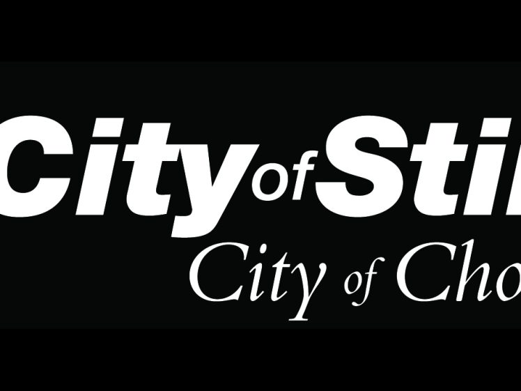 Image of Logo for the City of Stirling featuring a bold white stylised S and the text City of Stirling above the tagline City of Choice on a black background.